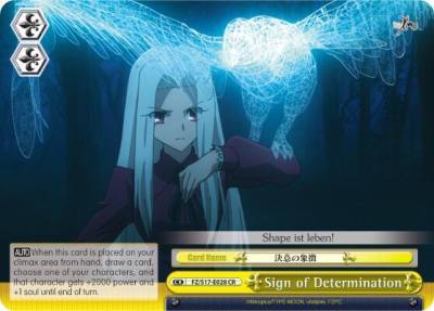 Sign of Determination FZ/S17-E028 CR Fate/Zero Card