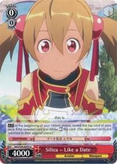 Silica Like a Date SAO/S20-E055 U Sword Art Online Card