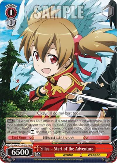 Silica Start of the Adventure SAO/S20-E057 RE Sword Art Online Chronicle Set Card