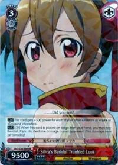Silicas Bashful Troubled Look SAO/S26-E045 R Sword Art Online Vol.2 Card