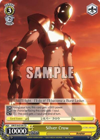 Silver Crow AW/S18-E104 TD Accel World Card