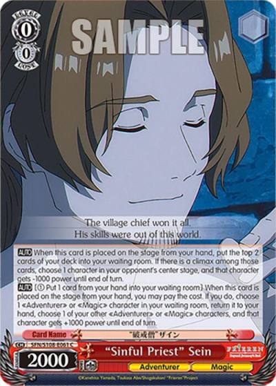 Sinful Priest Sein SFN/S108-E061 C Frieren: Beyond Journey’s End Card