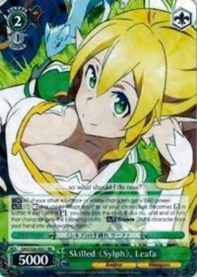 Skilled Sylph Leafa SAO/S26-E021 RR Sword Art Online Vol.2 Card