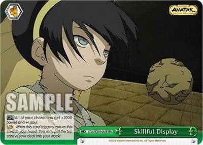 Skillful Display RRR ATLA/WX04-045R RRR Avatar: The Last Airbender Card