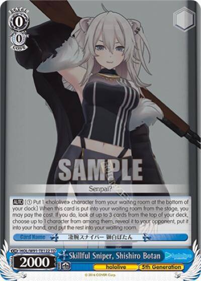 Skillful Sniper Shishiro Botan HOL/W91-TE122 TD hololive production Card