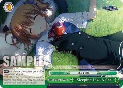 Sleeping Like A Cat GRI/S72-TE09 TD The Fruit of Grisaia Card