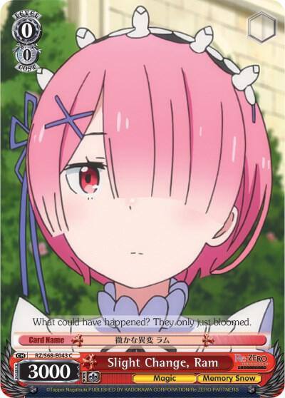 Slight Change Ram RZ/S68-E043 C Re:ZERO Memory Snow Card