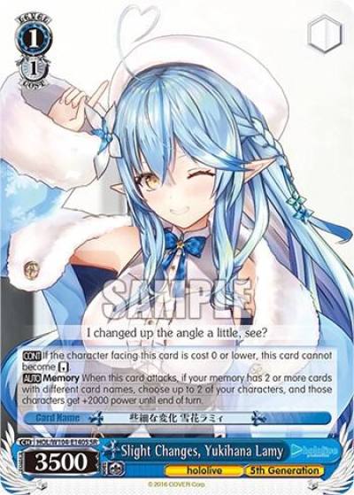 Slight Changes Yukihana Lamy SR HOL/W104-E140S SR hololive production Vol.2 Card