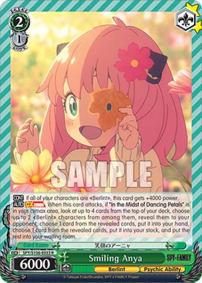 Smiling Anya SPY/S106-E033 R SPY x FAMILY Card