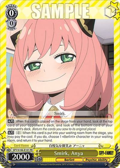 Smirk Anya SPY/S106-E101 PR SPY x FAMILY Card