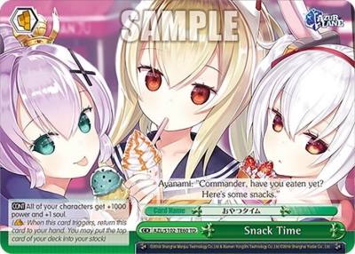 Snack Time AZL/S102-TE60 TD Azur Lane Card
