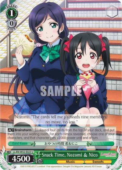Snack Time Nozomi and Nico LL/EN-W02-E023 U Love Live! DX Vol.2 Card