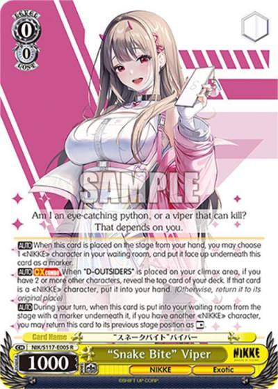 Snake Bite Viper NIK/S117-E005 R GODDESS OF VICTORY: NIKKE Card