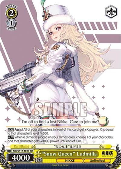 Snow Queen Ludmilla NIK/S117-TE07 TD GODDESS OF VICTORY: NIKKE Card