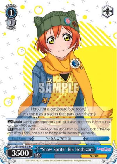 Snow Sprite Rin Hoshizora LL/EN-W02-E158 C Love Live! DX Vol.2 Card