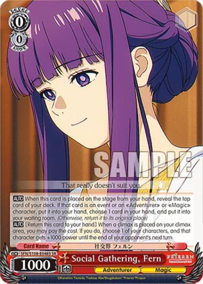 Social Gathering Fern SR SFN/S108-E048S SR Frieren: Beyond Journey’s End Card