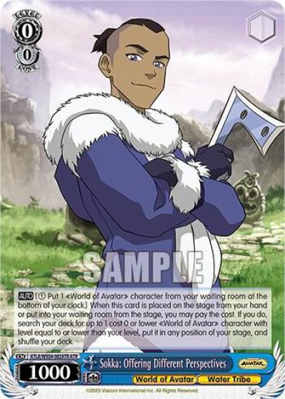 Sokka Offering Different Perspectives ATR ATLA/WX04-082ATR ATR Avatar: The Last Airbender Card