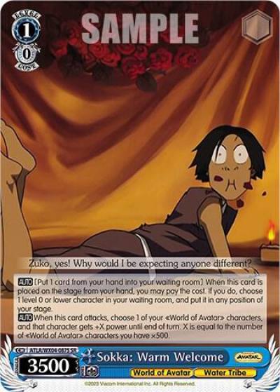 Sokka Warm Welcome SR ATLA/WX04-087S SR Avatar: The Last Airbender Card