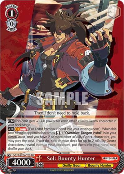 Sol Bounty Hunter GGST/SX06-T05 TD Guilty Gear -Strive- Card