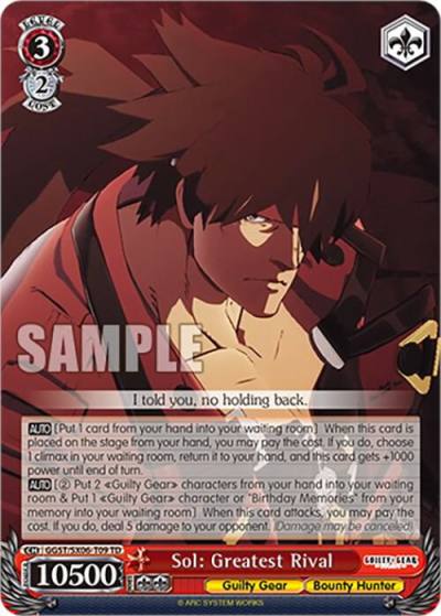 Sol Greatest Rival GGST/SX06-T09 TD Guilty Gear -Strive- Card