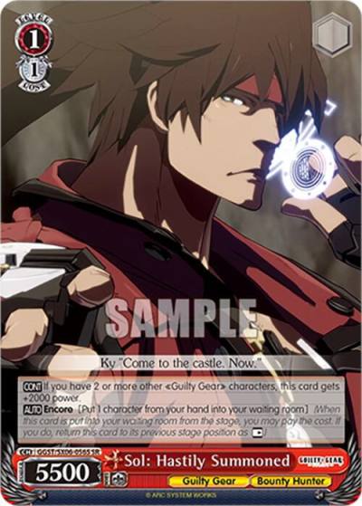 Sol Hastily Summoned SR GGST/SX06-056S SR Guilty Gear -Strive- Card