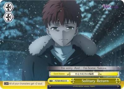 Solitary Return FS/S64-E022 CC Fate/stay night [Heaven’s Feel] Card