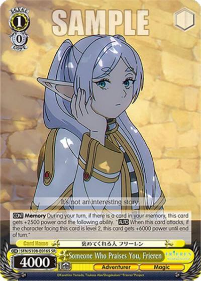 Someone Who Praises You Frieren SR SFN/S108-E016S SR Frieren: Beyond Journey’s End Card