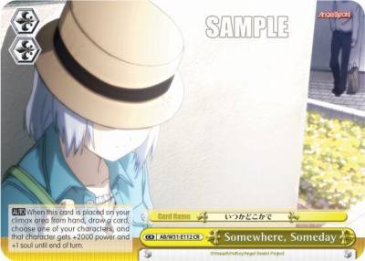 Somewhere Someday CR AB/W31-E112 CR Angel Beats! Re:Edit Card