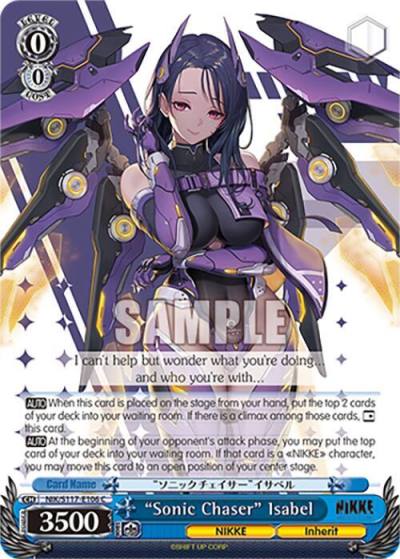 Sonic Chaser Isabel NIK/S117-E106 C GODDESS OF VICTORY: NIKKE Card