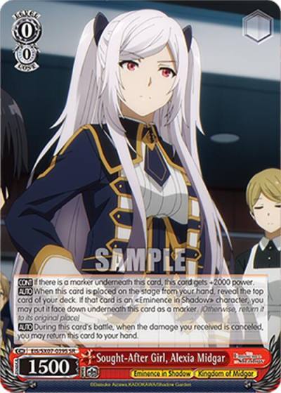 Sought After Girl Alexia Midgar SR EIS/SX07-039S The Eminence in Shadow Card