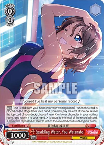 Sparkling Water You Watanabe SIS/W109-E057 R Love Live! School idol festival 2 MIRACLE LIVE! Card