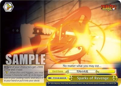Sparks of Revenge FT/S120-E024 CR FAIRY TAIL 100 YEARS QUEST Weiss Schwarz card