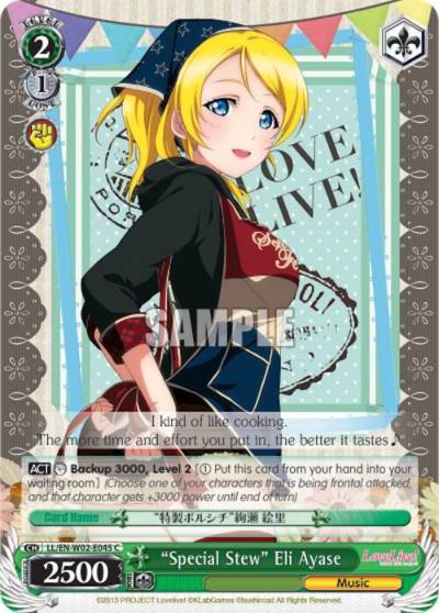 Special Stew Eli Ayase LL/EN-W02-E045 C Love Live! DX Vol.2 Card