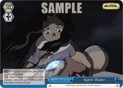 Spirit Water RRR ATLA/WX04-098R RRR Avatar: The Last Airbender Card