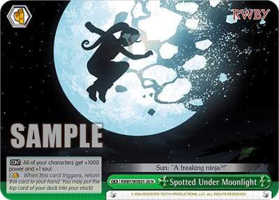 Spotted Under Moonlight RWBY/WXE01-26 N RWBY Premium Booster Card