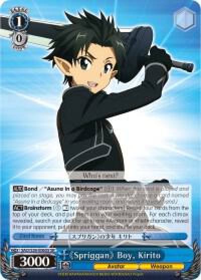 Spriggan Boy Kirito SR SAO/S26-E065S SR Sword Art Online Vol.2 Card