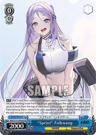 Sprint Folkwang SR NIK/S117-E096S SR GODDESS OF VICTORY: NIKKE Card