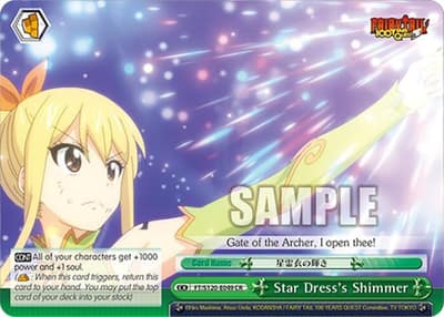 Star Dress's Shimmer FT/S120-E049 CR FAIRY TAIL 100 YEARS QUEST Weiss Schwarz card