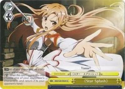 Star Splash SAO/S20-E024 CC Sword Art Online Card