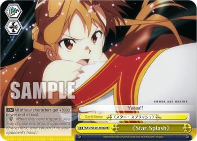 Star Splash TD SAO/S20-TE06 RE Sword Art Online Chronicle Set Card