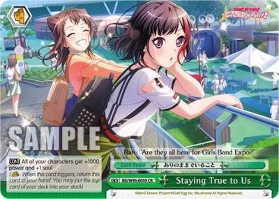 Staying True to Us BD/W95-E059 CR BanG Dream! Girls Band Party! 5th Anniversary Card