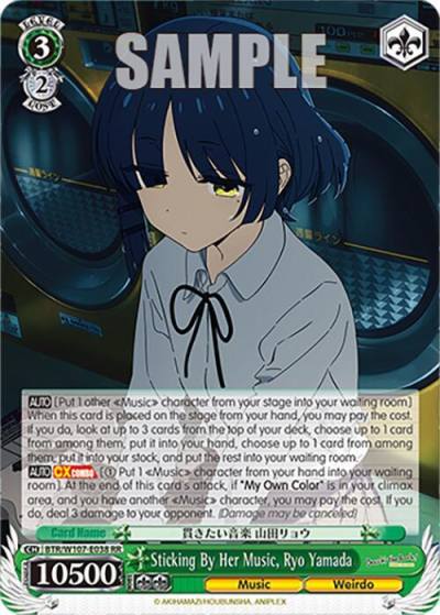 Sticking By Her Music Ryo Yamada BTR/W107-E038 RR BOCCHI THE ROCK! Card