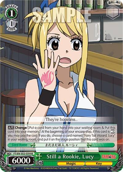 Still a Rookie Lucy FT/EN-S02-039 U RE Fairy Tail Chronicle Set Card