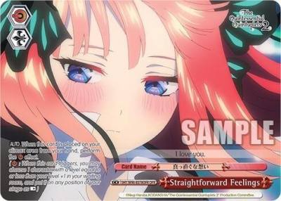 Straightforward Feelings OFR 5HY/W90-E078OFR OFR The Quintessential Quintuplets 2 Card