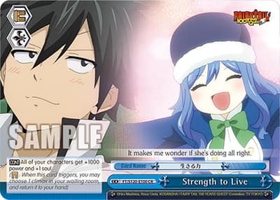 Strength to Live FT/S120-E100 CR FAIRY TAIL 100 YEARS QUEST Weiss Schwarz card