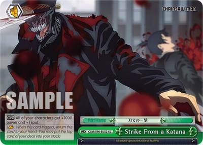Strike From a Katana CSM/S96-E052 CC Chainsaw Man Card