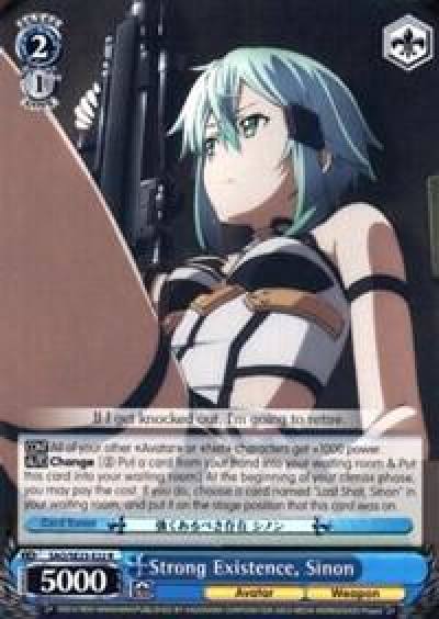 Strong Existence Sinon SAO/SE23-E22 R Sword Art Online II Card