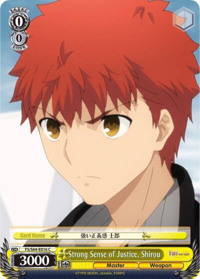 Strong Sense of Justice Shirou FS/S64-E016 C Fate/stay night [Heaven’s Feel] Card