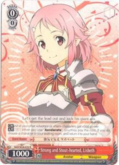 Strong and Stout hearted Lisbeth SAO/SE26-E22 R Sword Art Online II Vol.2 Card