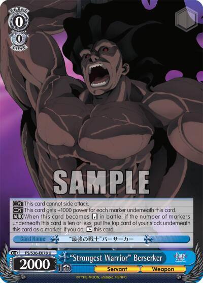 Strongest Warrior Berserker FS/S36-E078 U Fate/stay night [Unlimited Blade Works] Vol. II Card